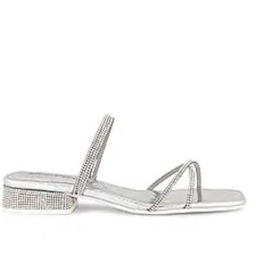 Jeffrey Campbell Sandals silver Rhinestone